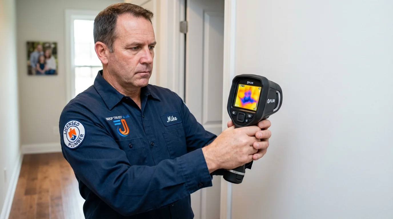 Thermal imaging leak detection by Johns Plumbing LLC in Saratoga
